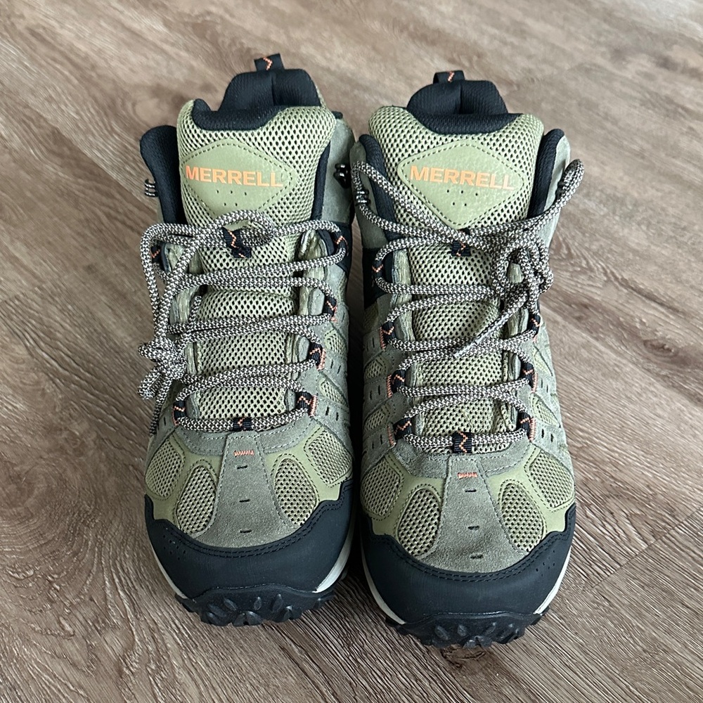 Merrell‎ Accentor 3 Mid Waterproof Hiking Boots in Olive/Herb Size 12 Outdoor - Picture 2 of 8